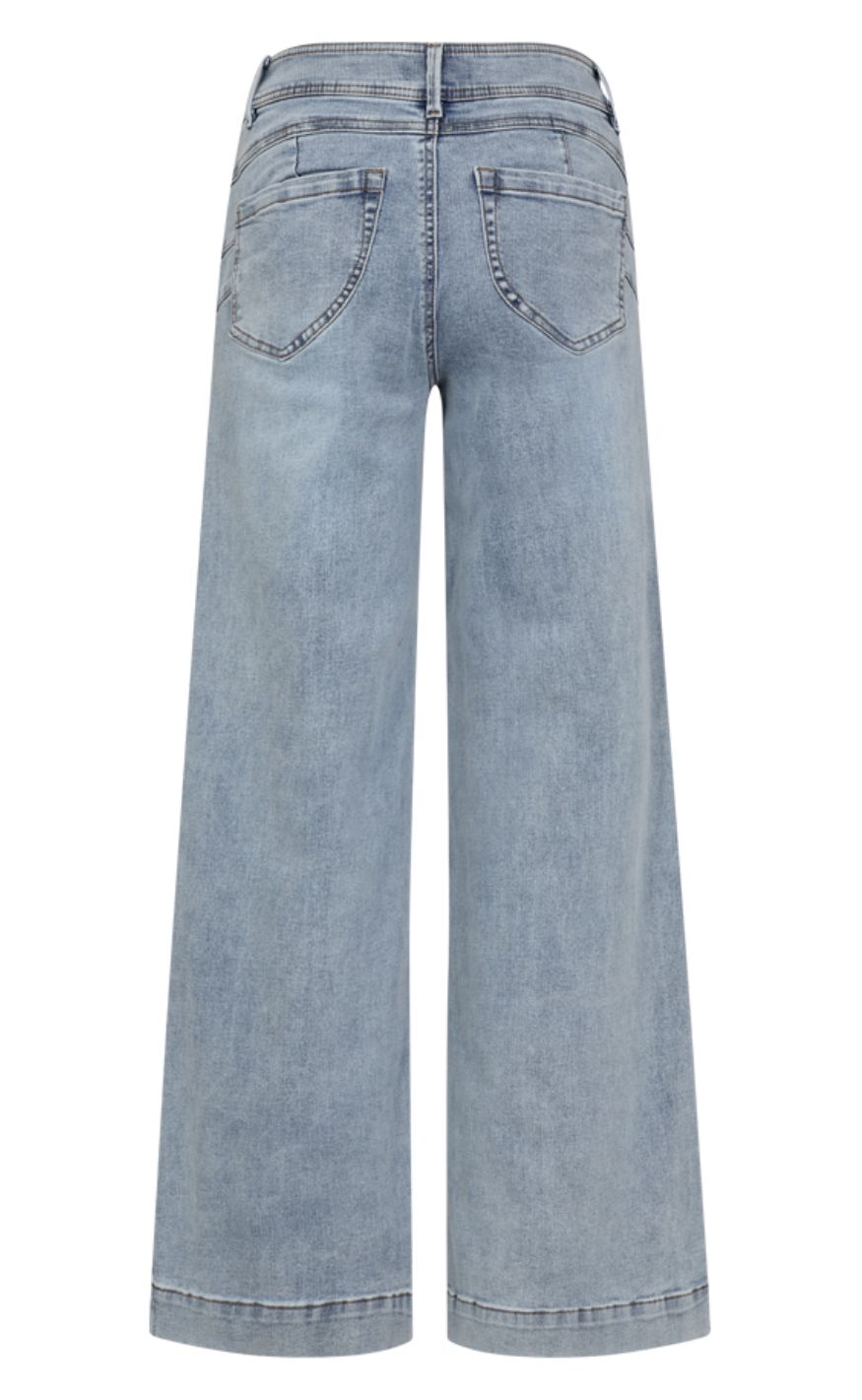 Freequent Bukser - Lopez - Light Blue Denim Hot på udsalg