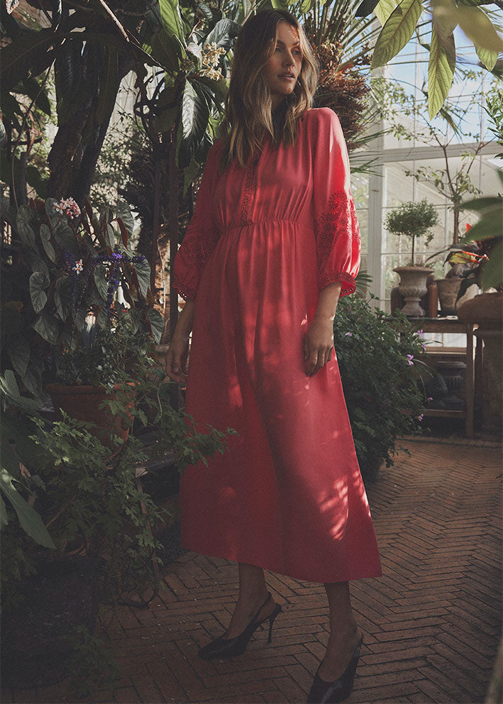Gustav Bila long dress 56514 Kjole - Desert Rose