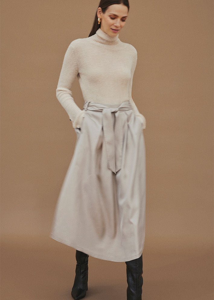 Gustav Mabell midi+ pleated skirt 55555 Nederdel - Champagne