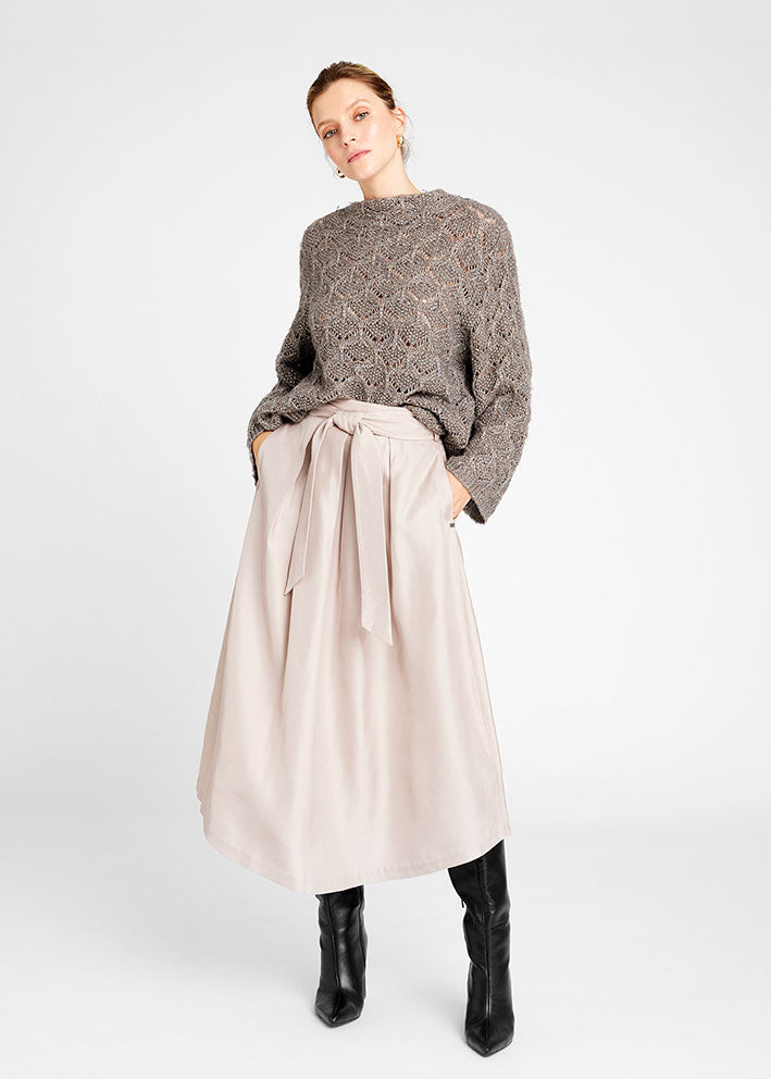 Gustav Mabell midi+ pleated skirt 55555 Nederdel - Champagne