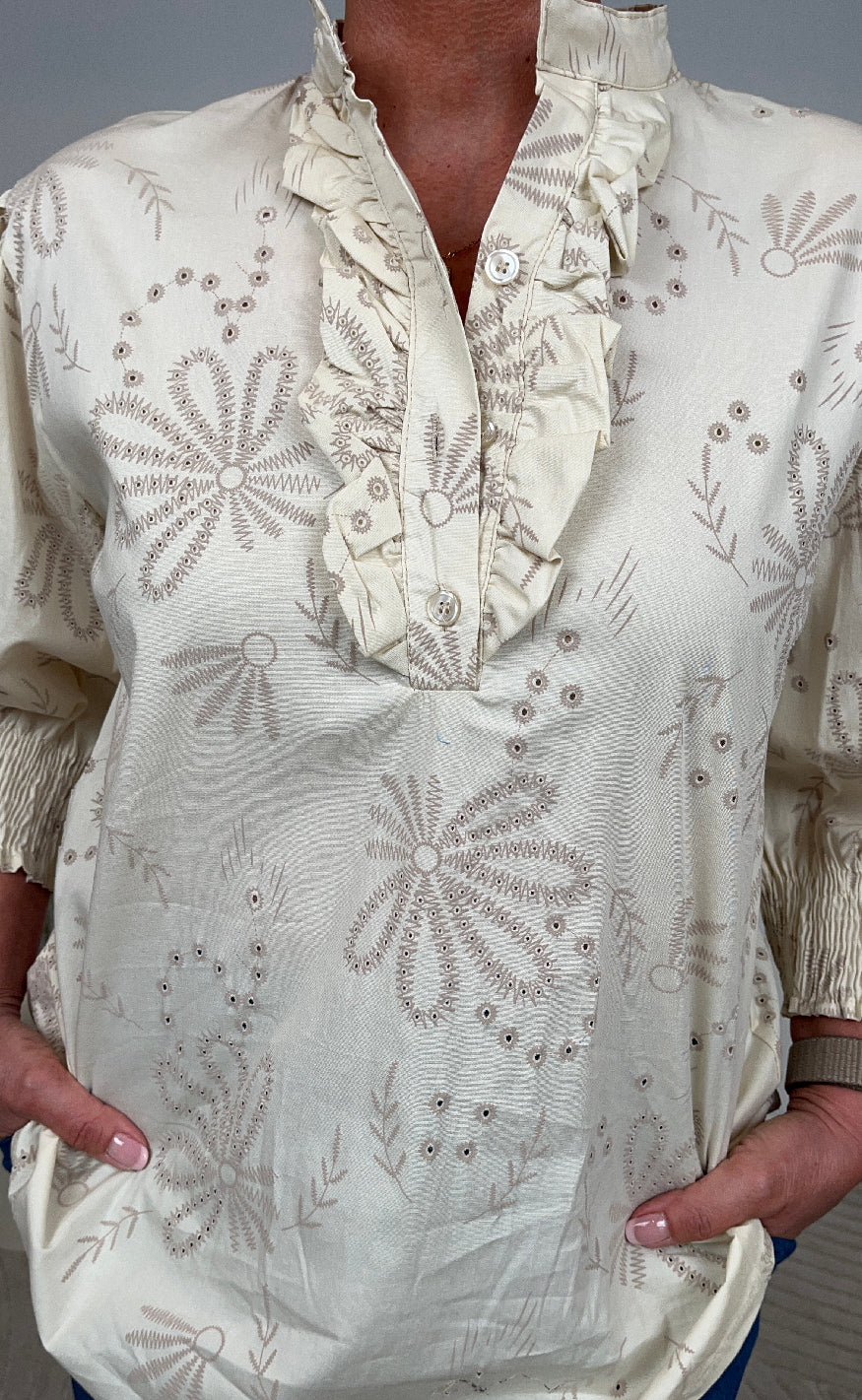 Marta Du Chateau Skjorte - Linda - Beige