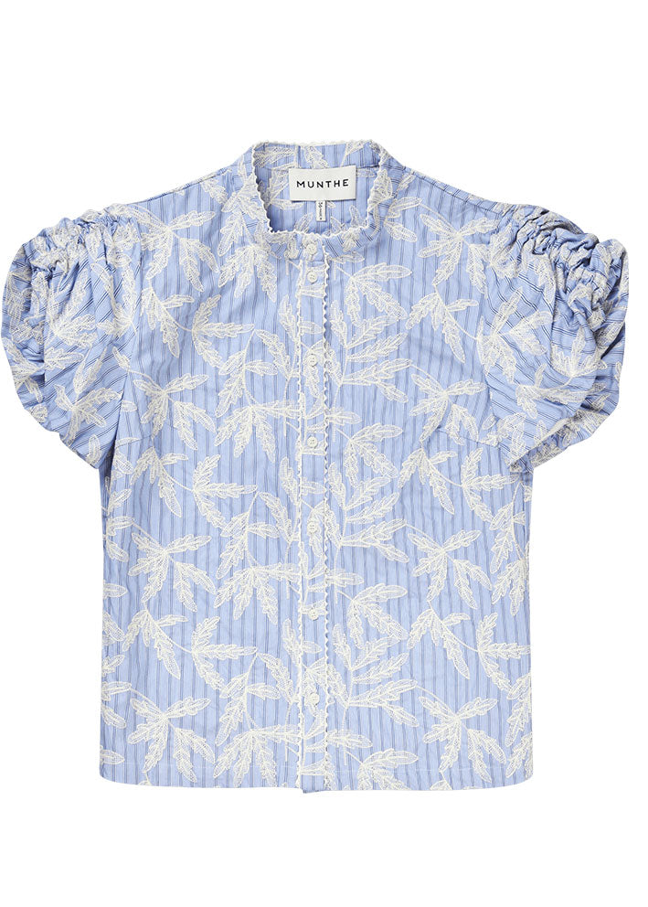 Munthe Fredia Bluse - Light Blue Rabat