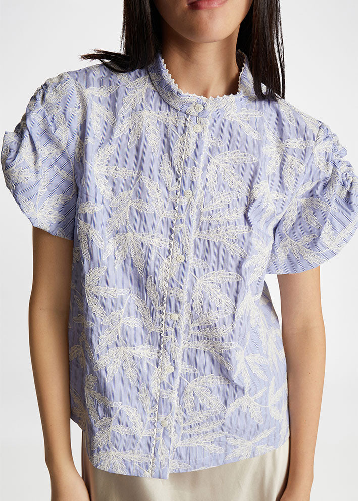Munthe Fredia Bluse - Light Blue Rabat