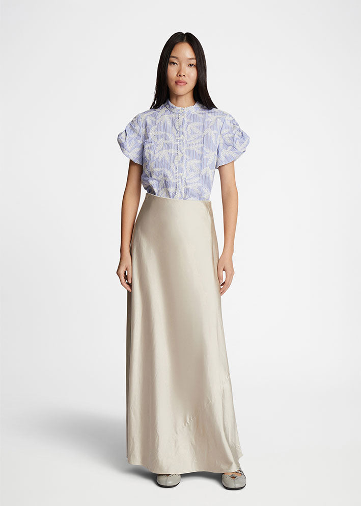Munthe Fredia Bluse - Light Blue Rabat