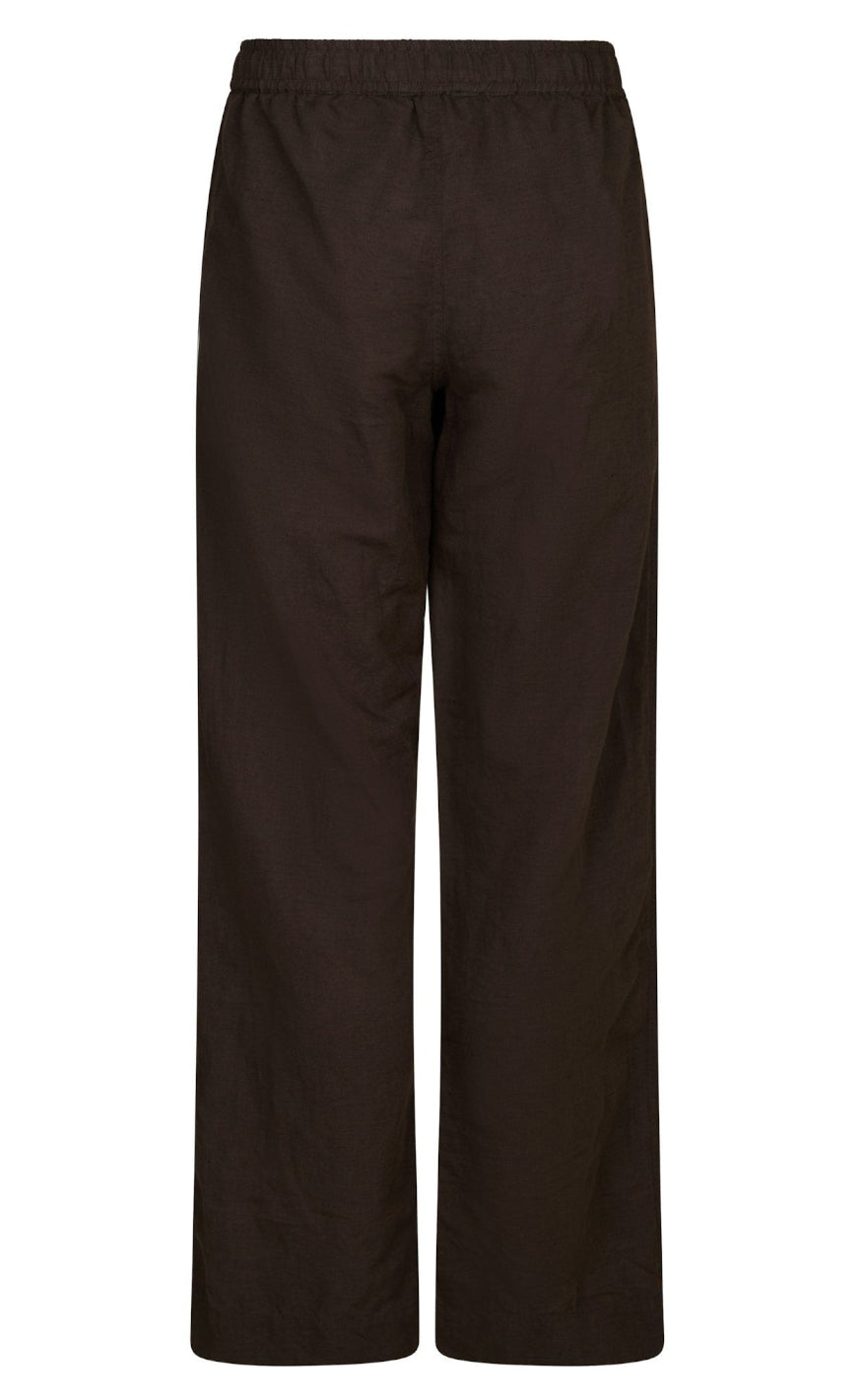 Neo Noir Bukser - Sonar Linen - Dark Brown på udsalg