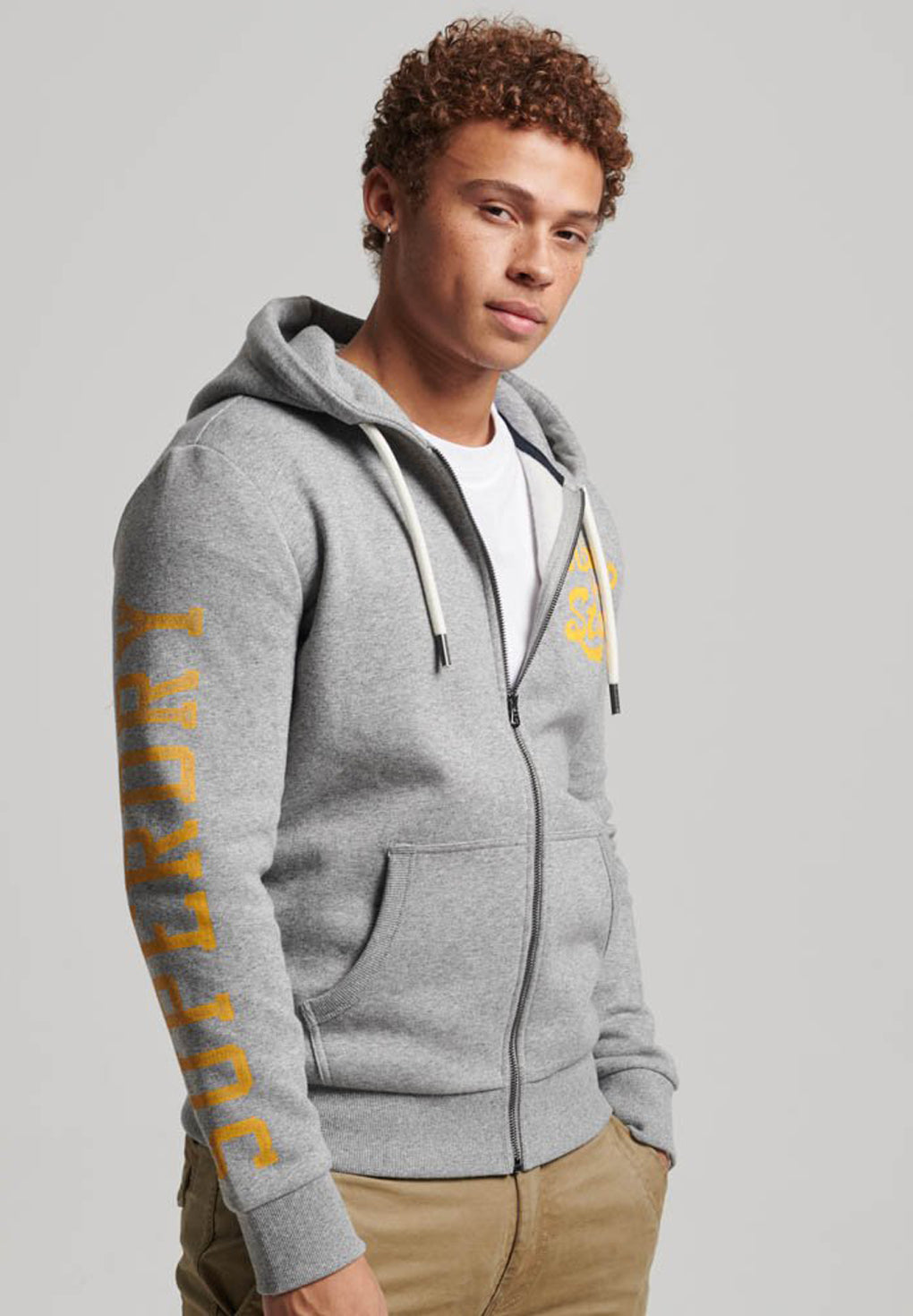 Superdry Athletic College Graphic Zip Hoodie