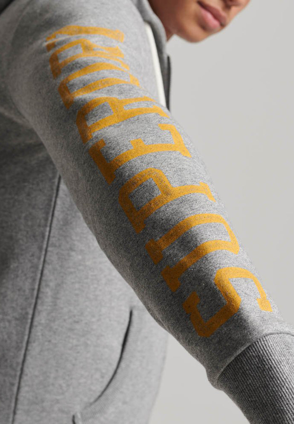 Superdry Athletic College Graphic Zip Hoodie