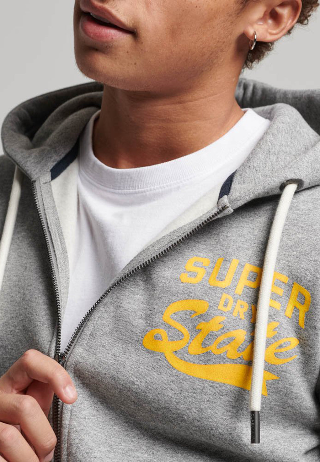 Superdry Athletic College Graphic Zip Hoodie