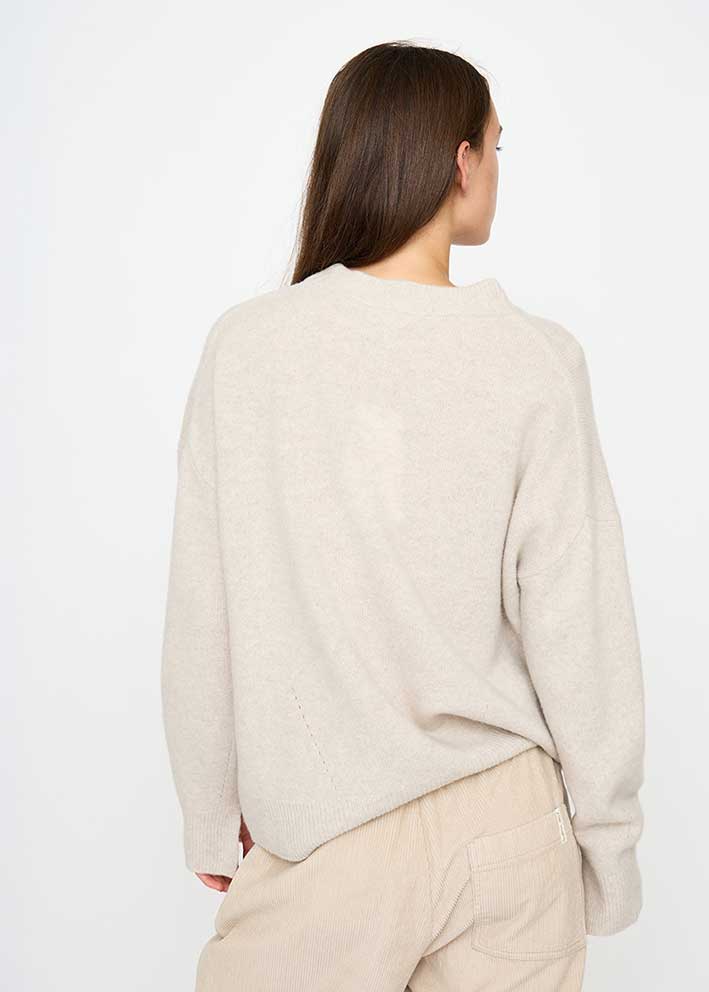 Esmé Studios Cleo O-neck Knit ES424-332 Nacreous Clouds Mélange Rabat
