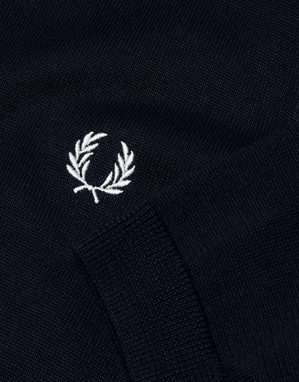 Fred Perry Striped Panelled Sports Knitted Polo