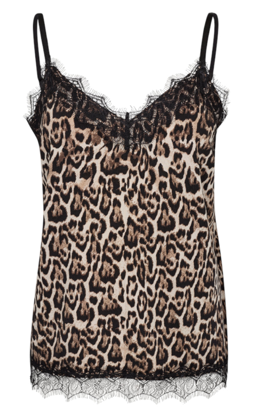 Freequent Top - Bicco - Rainy Day w. Silver Mink Levere