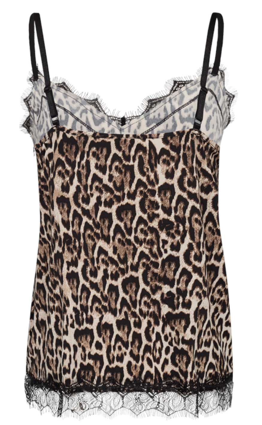 Freequent Top - Bicco - Rainy Day w. Silver Mink Levere