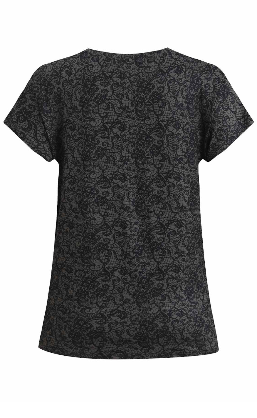 Liberte T-shirt - Alma U - Black Lace