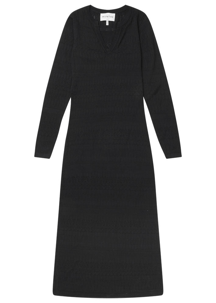 Munthe Eallen Strik Kjole - Black Online salg