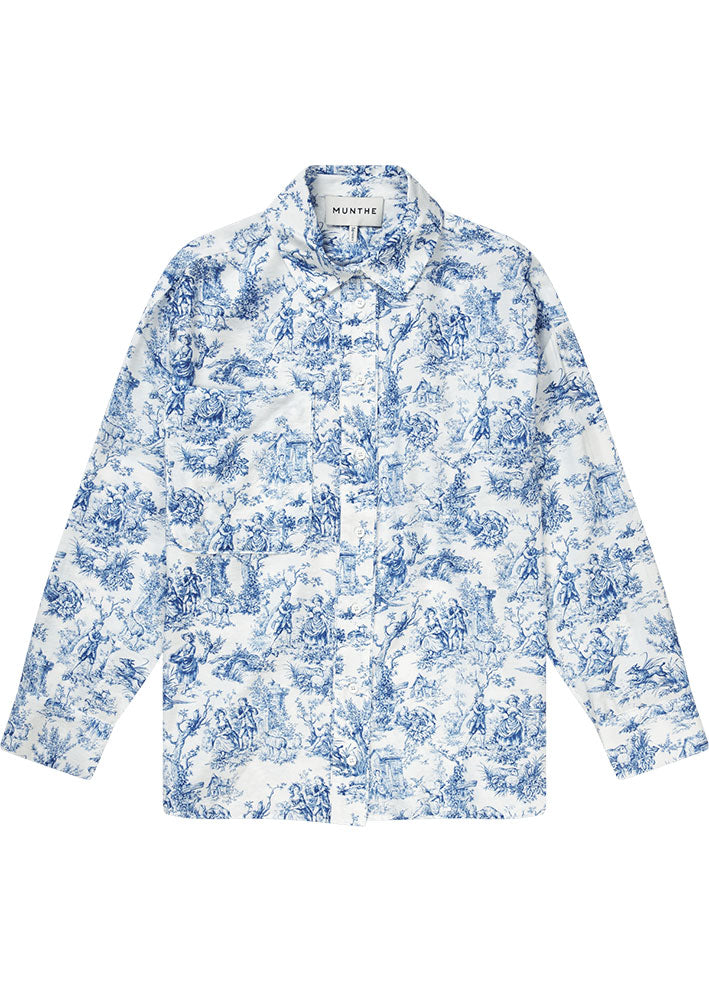 Munthe Filius Skjorte - White/Print