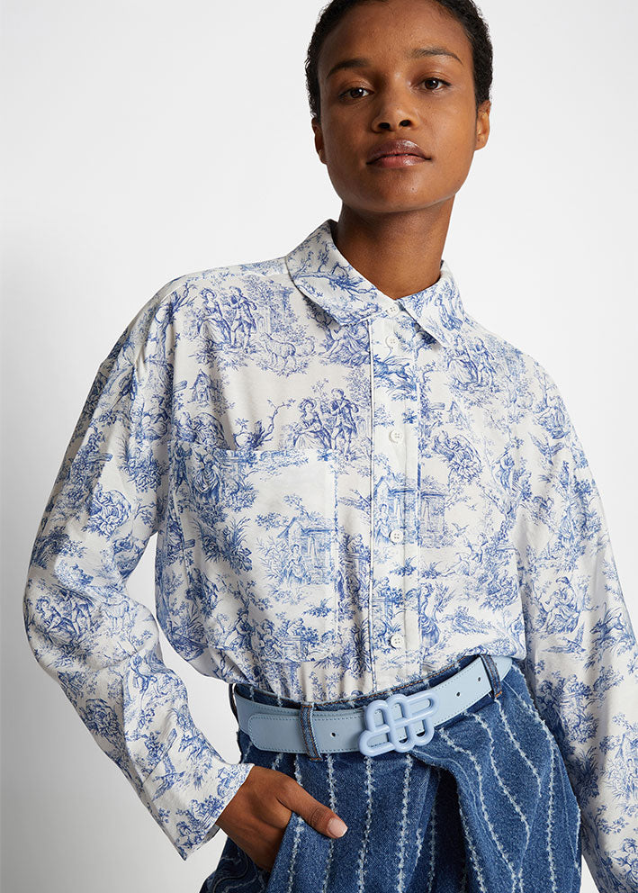 Munthe Filius Skjorte - White/Print