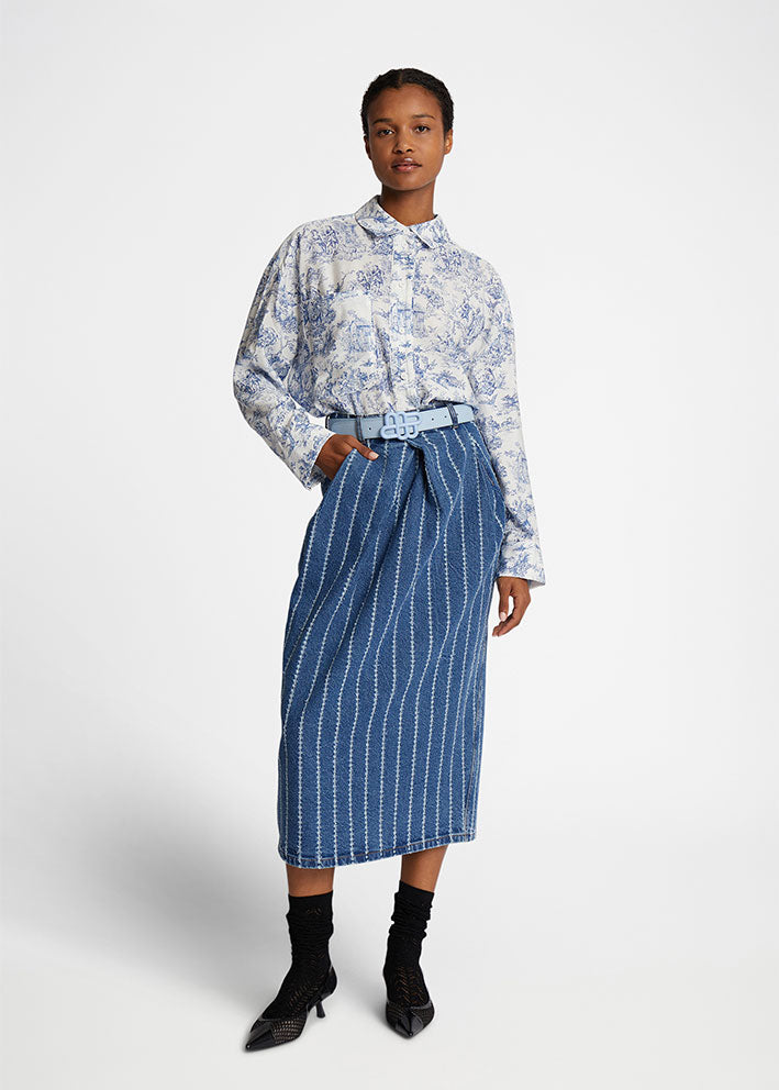 Munthe Filius Skjorte - White/Print
