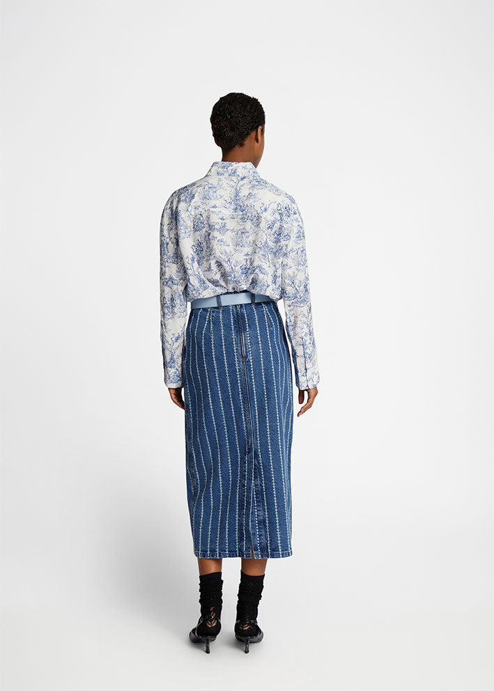 Munthe Filius Skjorte - White/Print