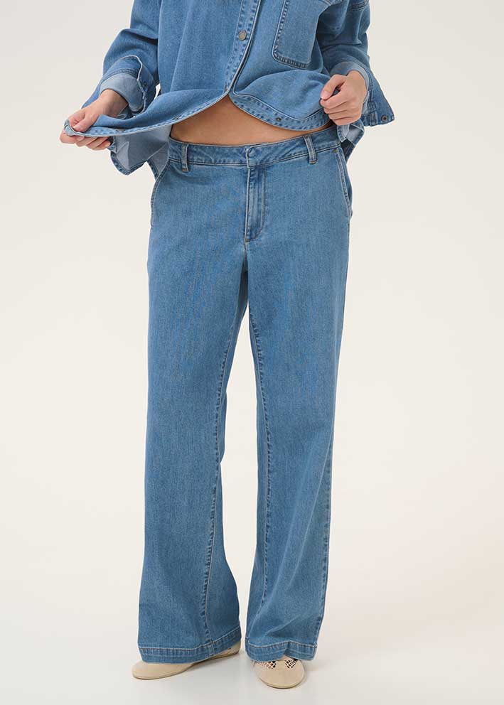 My Essential Wardrobe The Lara Pant - Medium Blue