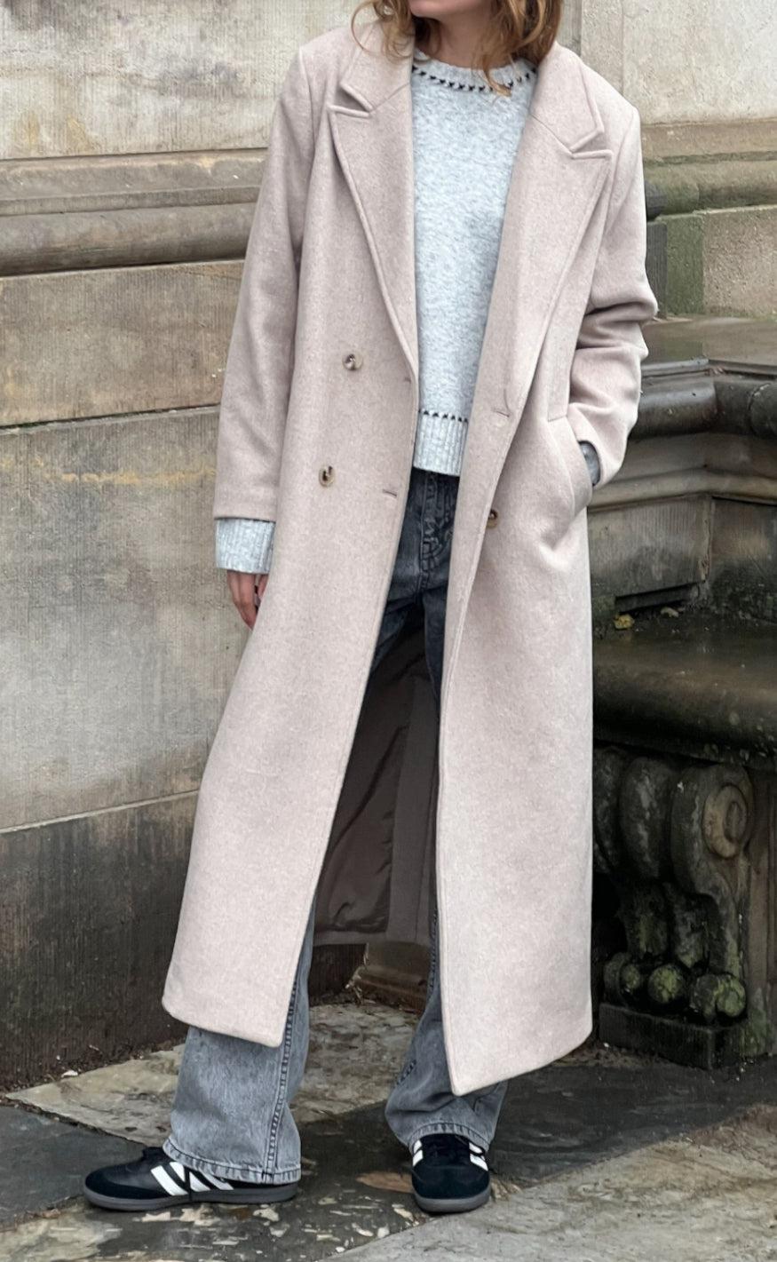 Neo Noir Frakke - Williams - Beige Melange