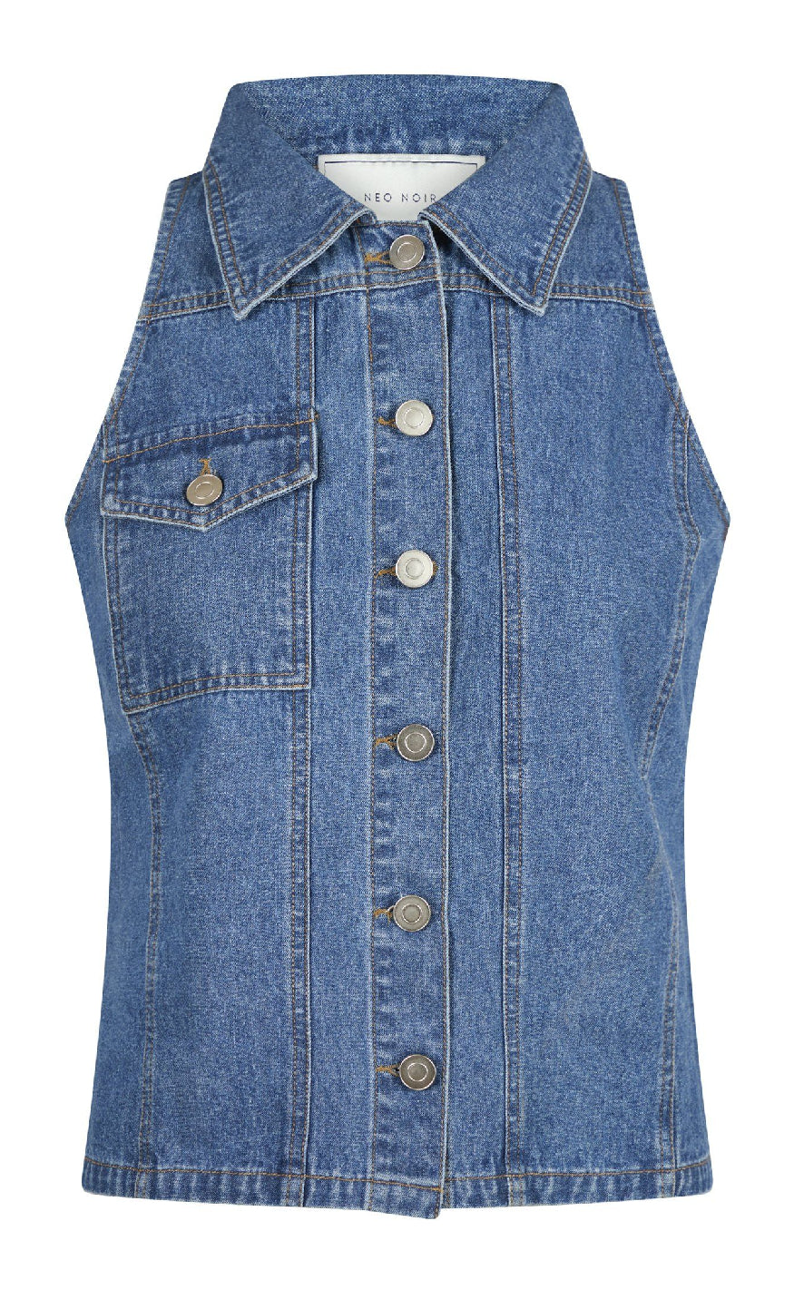 Neo Noir Top - Sylvie - Blue Mode