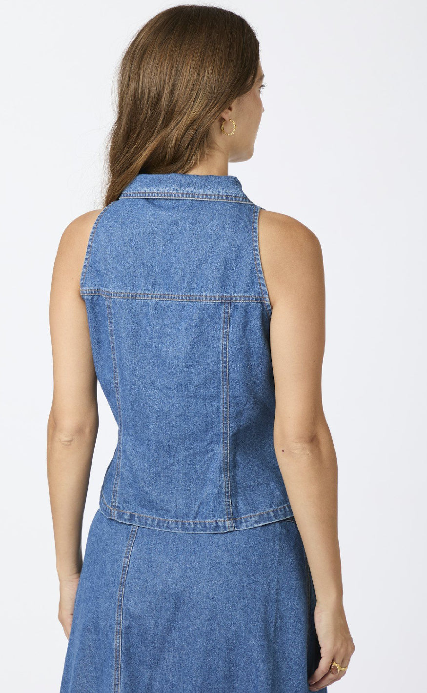 Neo Noir Top - Sylvie - Blue Mode