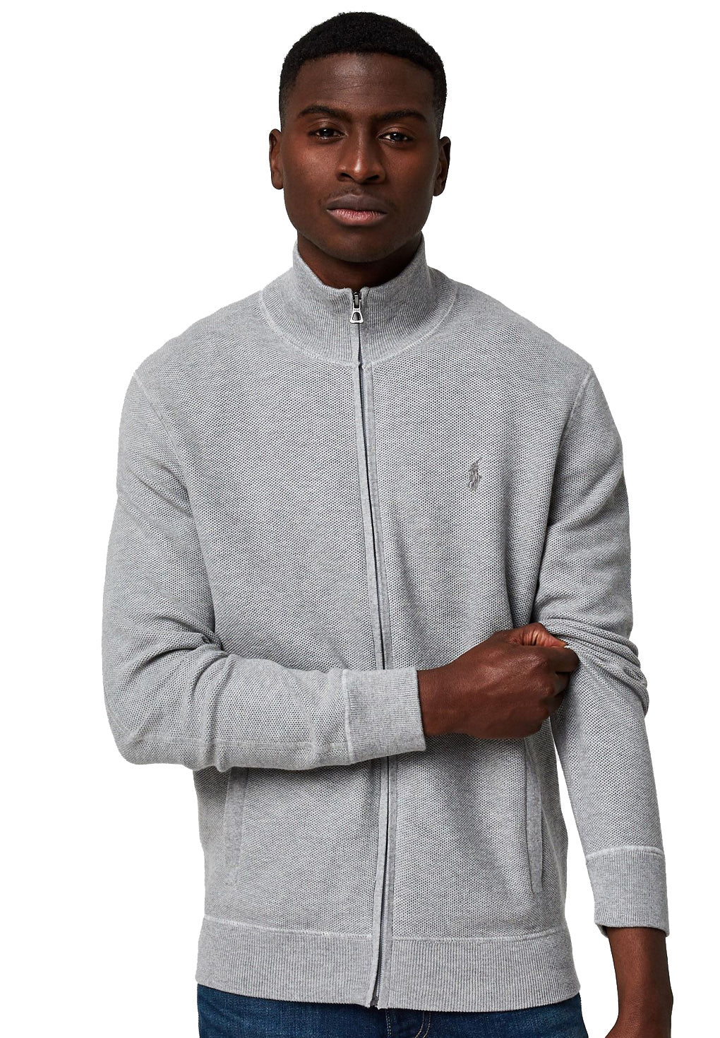 Polo Ralph Lauren Cotton Mesh Full-Zip Cardigan