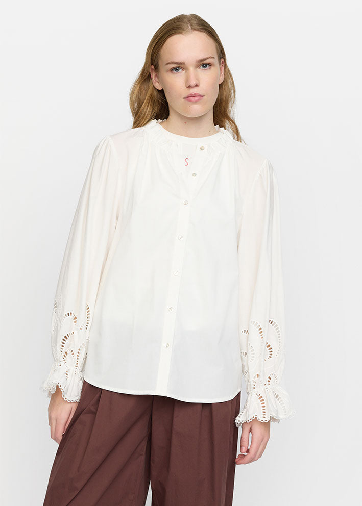 Soft Rebels Demi Skjorte SR225-901 Snow White Hot på udsalg