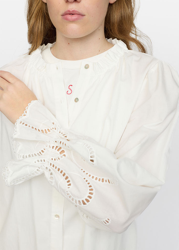 Soft Rebels Demi Skjorte SR225-901 Snow White Hot på udsalg