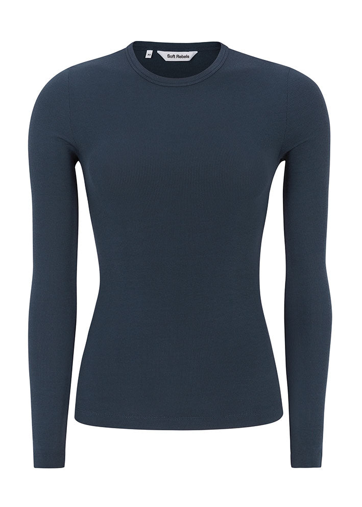Soft Rebels Fenja O-neck Top SRAW22-300 Total Eclipse