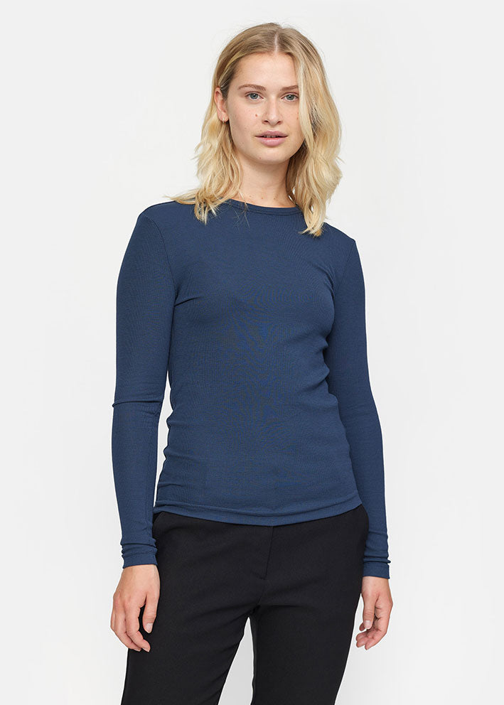 Soft Rebels Fenja O-neck Top SRAW22-300 Total Eclipse
