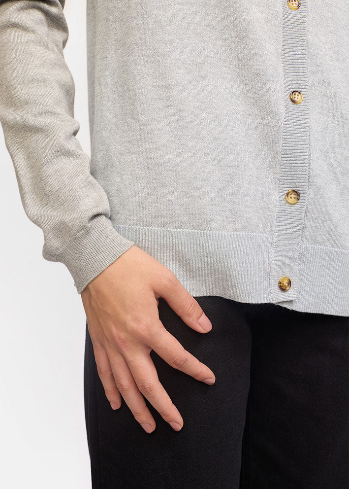 Soft Rebels Marla Cardigan SR120-213 Light Grey Melange