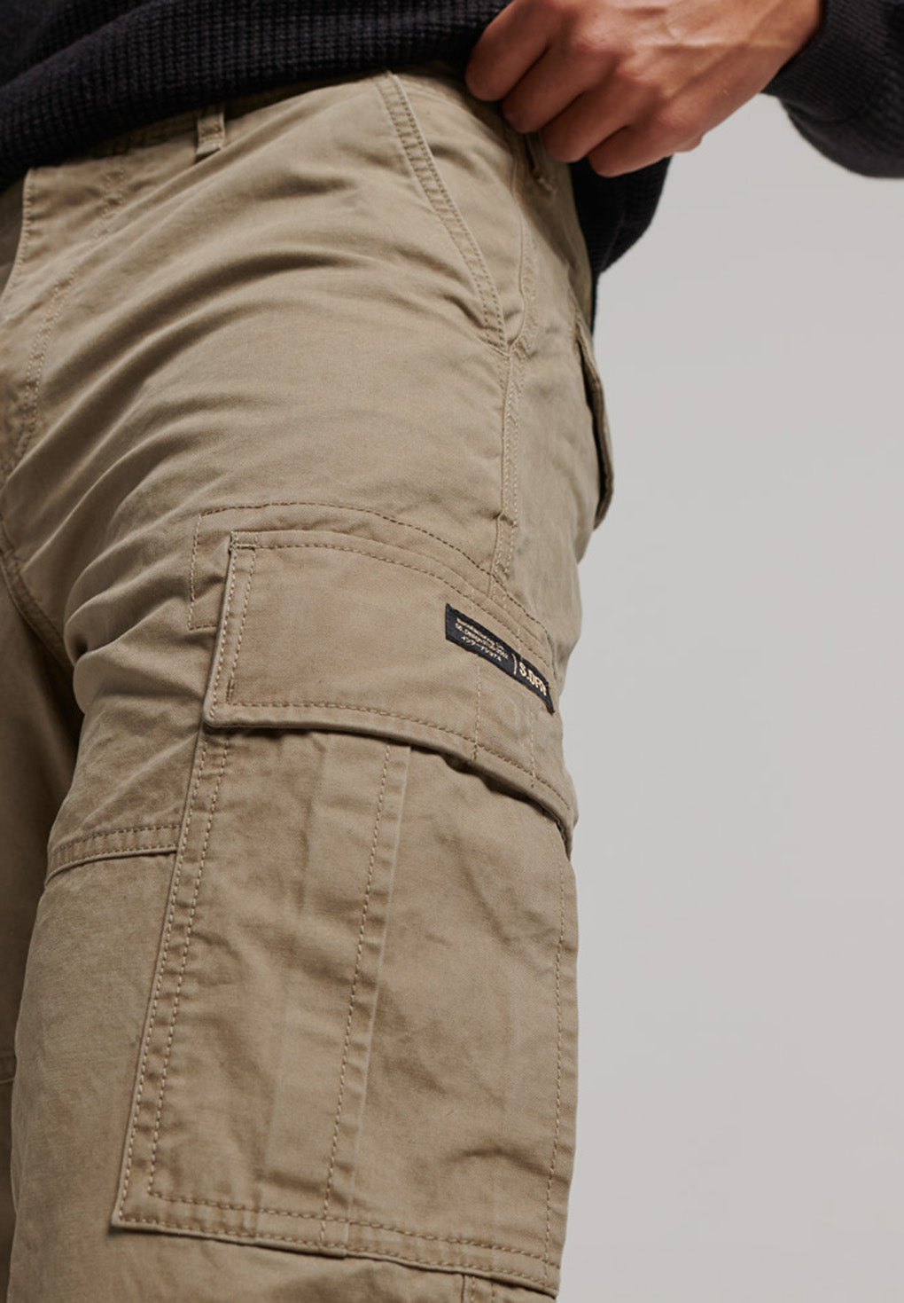 Superdry Organic Cotton Baggy Cargo Pants