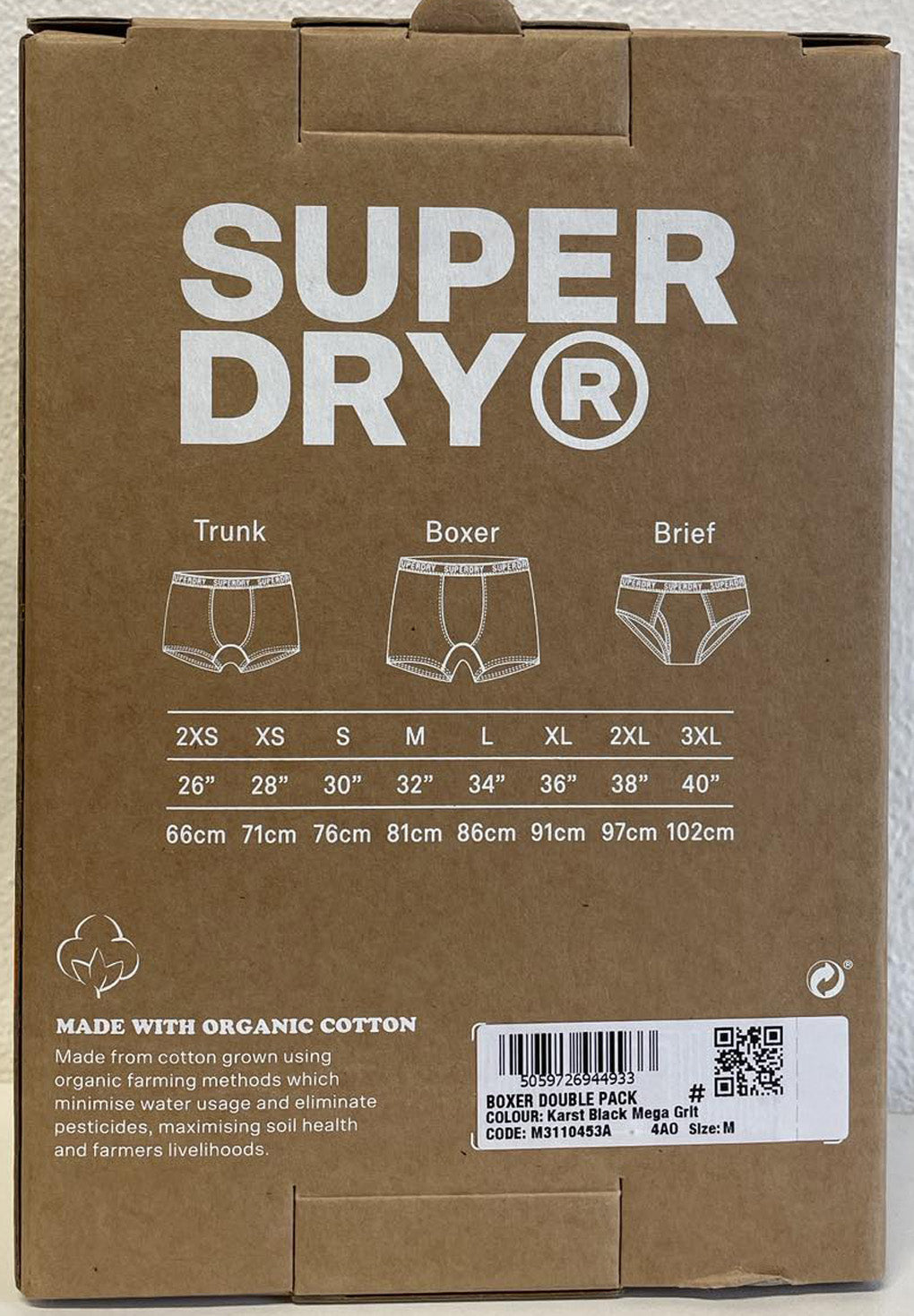 Superdry Organic Cotton Boxer Double Pack (2par)