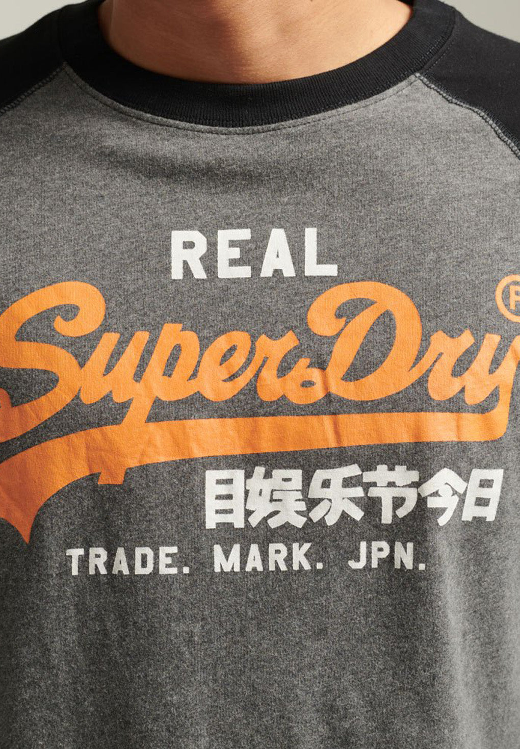Superdry Organic Cotton Vintage Logo Raglan L/S T-shirt Online salg