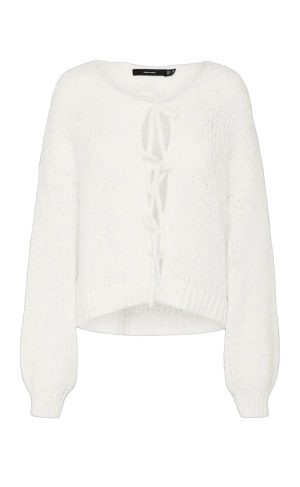 Vero Moda Cardigan - Aloa - Snow White Hot på udsalg