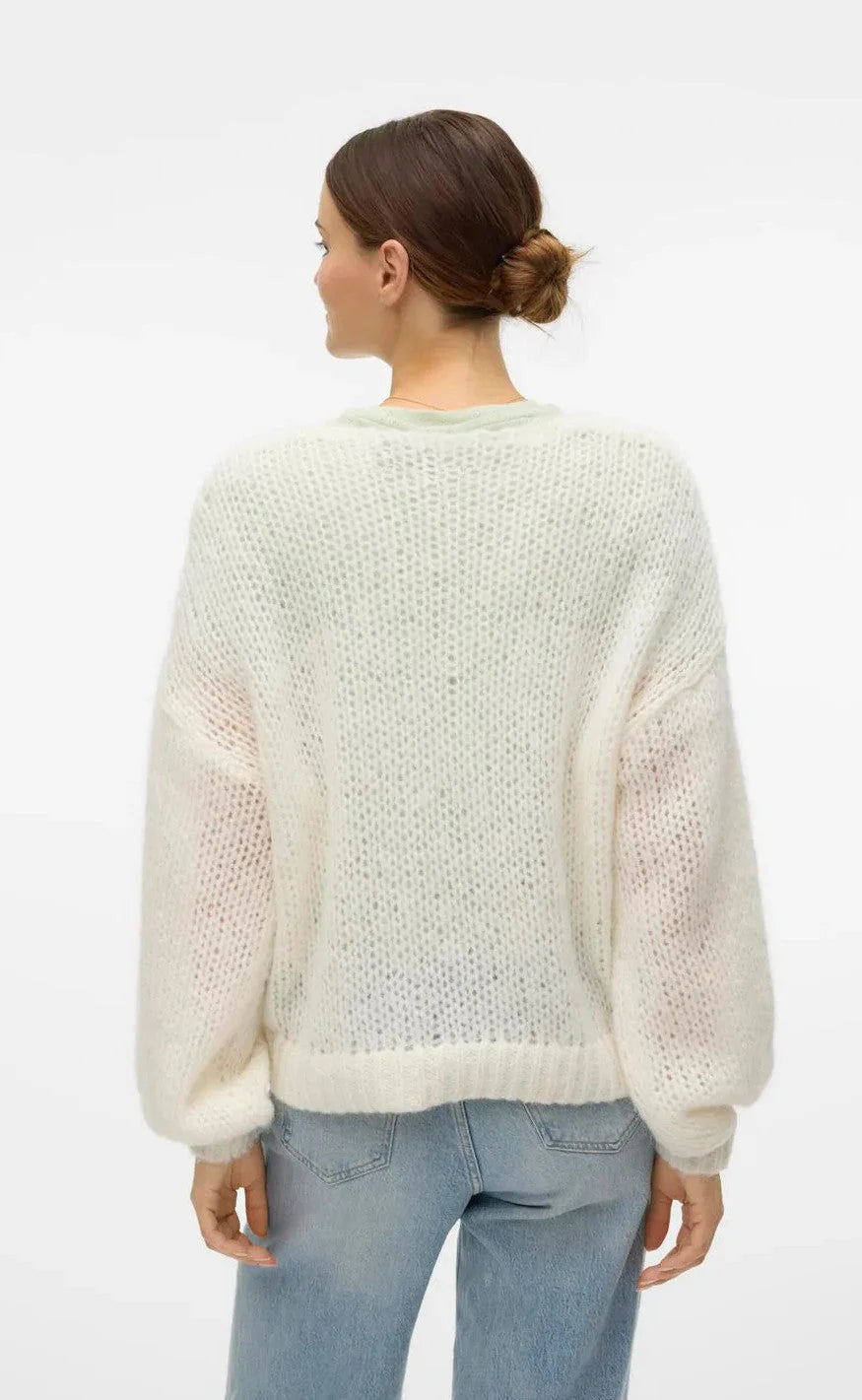 Vero Moda Cardigan - Aloa - Snow White Hot på udsalg