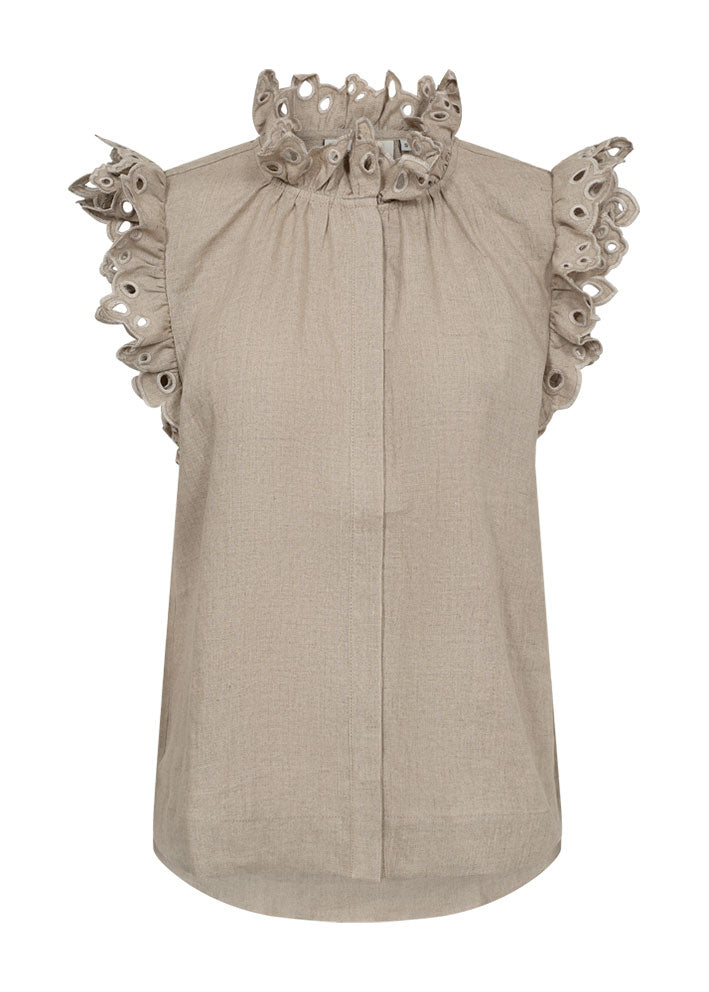 Copenhagen Muse Natuli Top - Oyster Gray