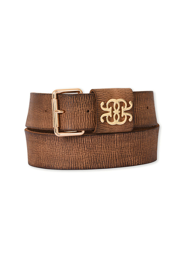 Gustav Crystal Leather belt 50910-72575 Bælte - Coconut