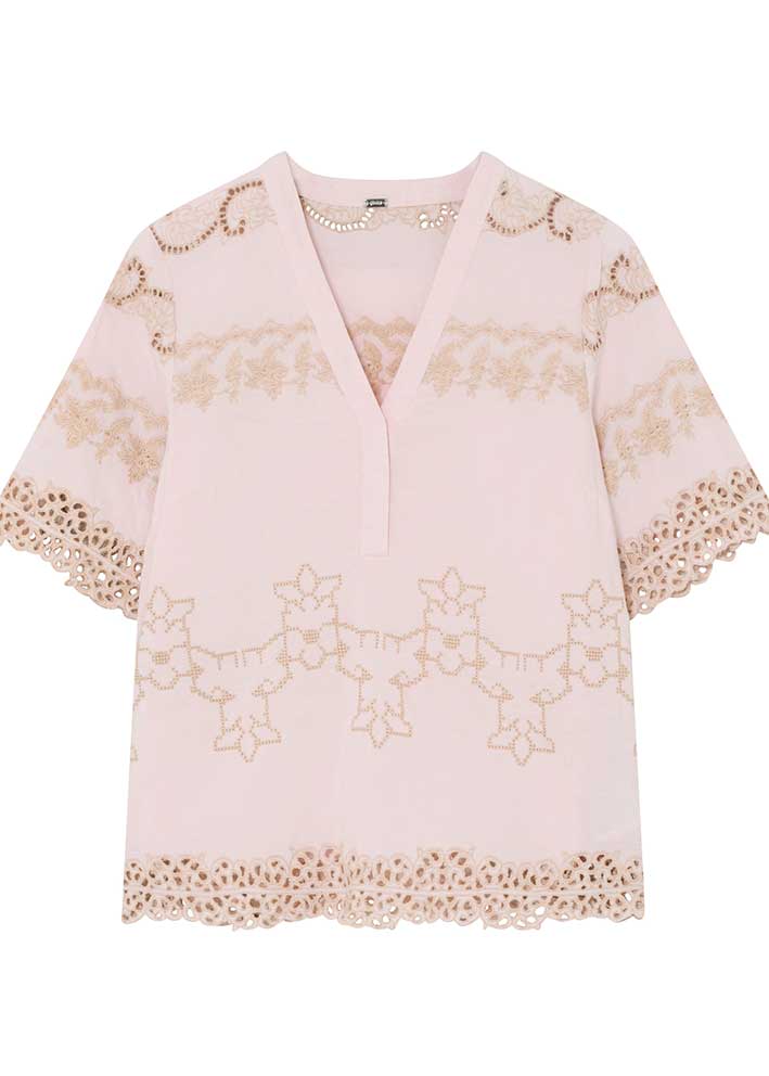 Gustav Naja Embroidery Bluse 57601 Cloud Pink