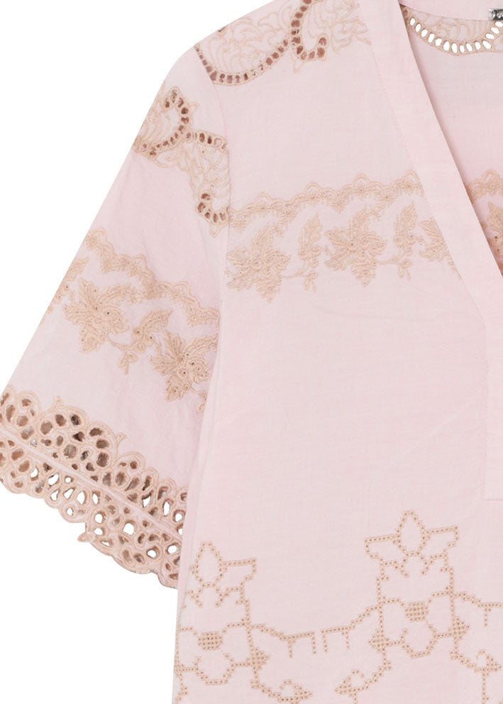 Gustav Naja Embroidery Bluse 57601 Cloud Pink