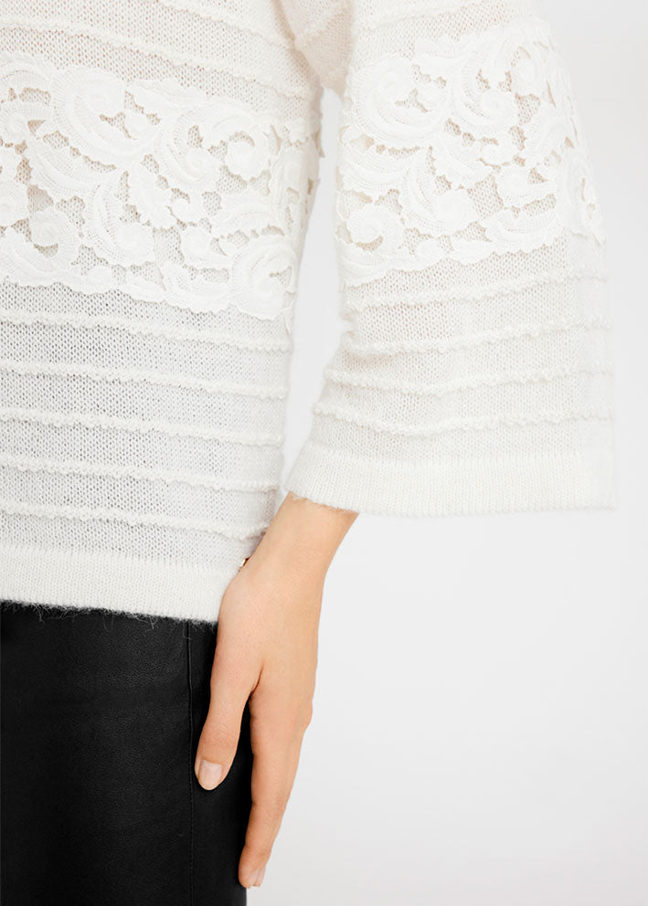 Gustav Sherry lace knit 55407 Strik - Off White