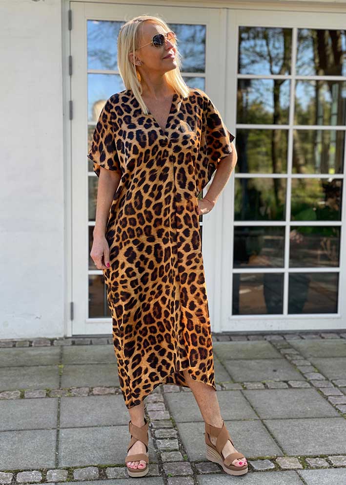 Karmamia Grace Kjole - Leopard Udsalg