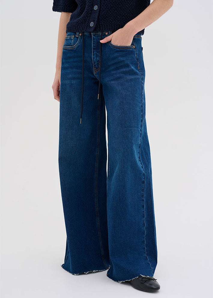 My Essential Wardrobe Dango XWide Jeans - Dark Blue Wash