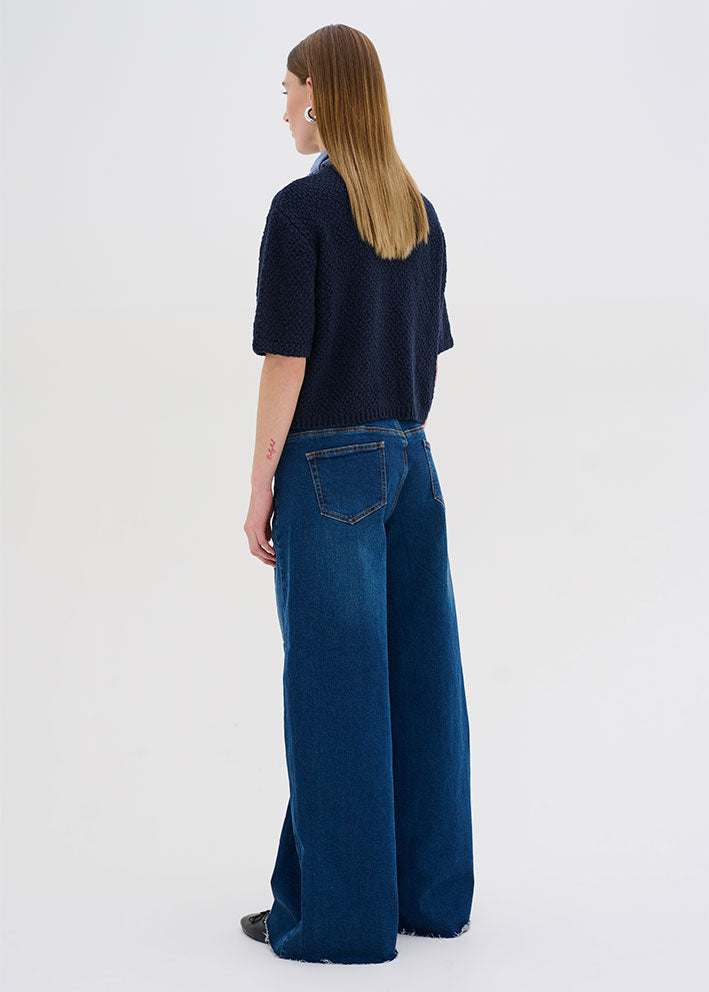 My Essential Wardrobe Dango XWide Jeans - Dark Blue Wash