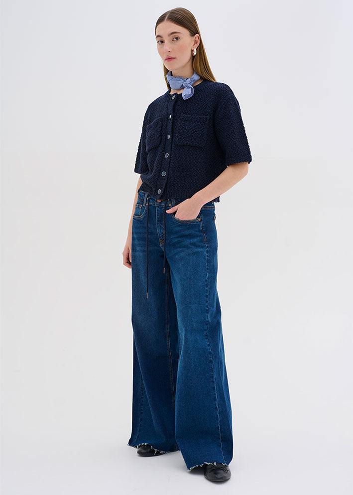 My Essential Wardrobe Dango XWide Jeans - Dark Blue Wash