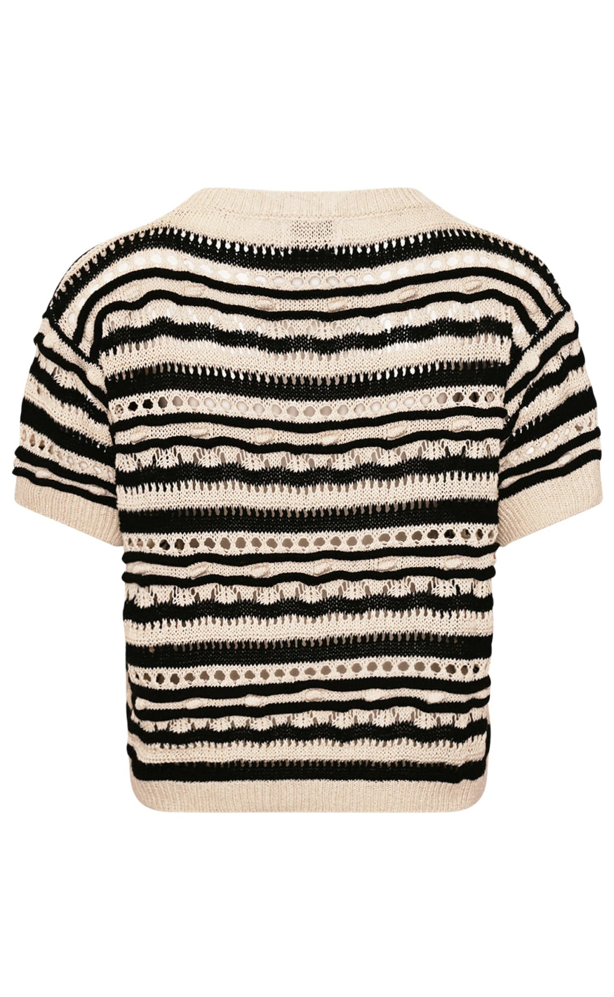 Noella Strik - Kirstine - Black Beige Stripe