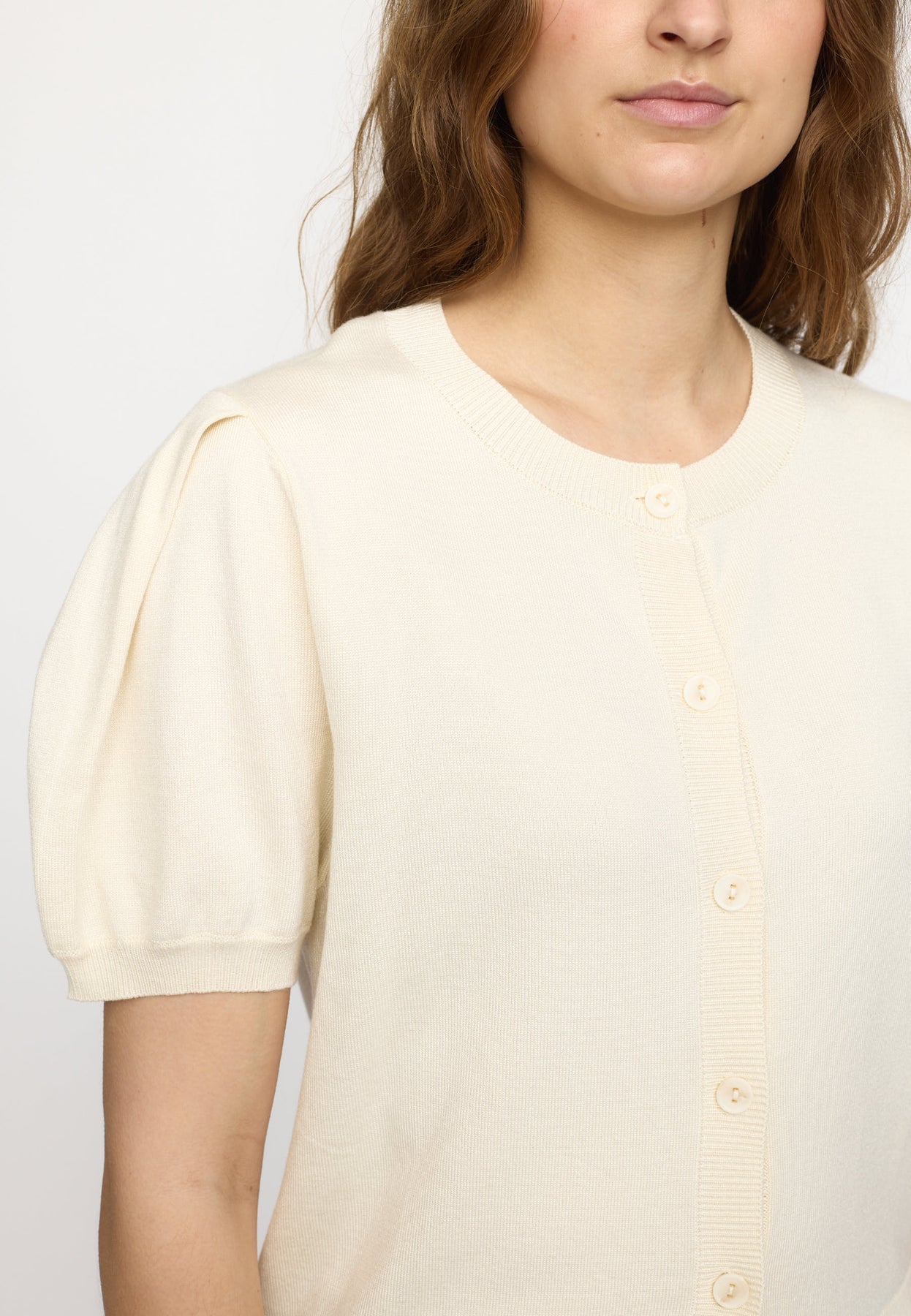 Soft Rebels Marla SS O-neck Cardigan SR325-200 Arctic Wolf