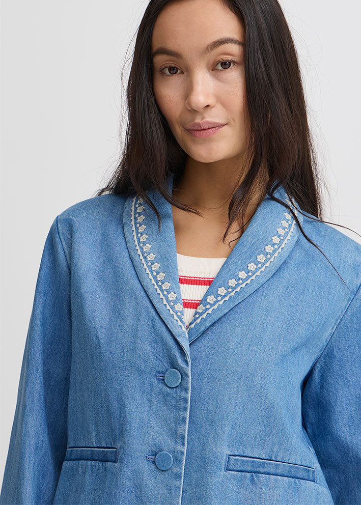 Atelier Rêve Tawny Denim Jakke - Light Blue Denim