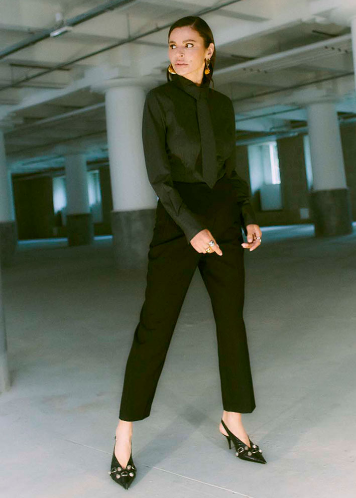 Copenhagen Muse Tailor Pants straight leg 201785 Black